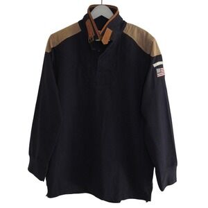 Vintage T‎ Dalton Clothing Navy Rugby Shirt XS 90's Y2K Prep Mens